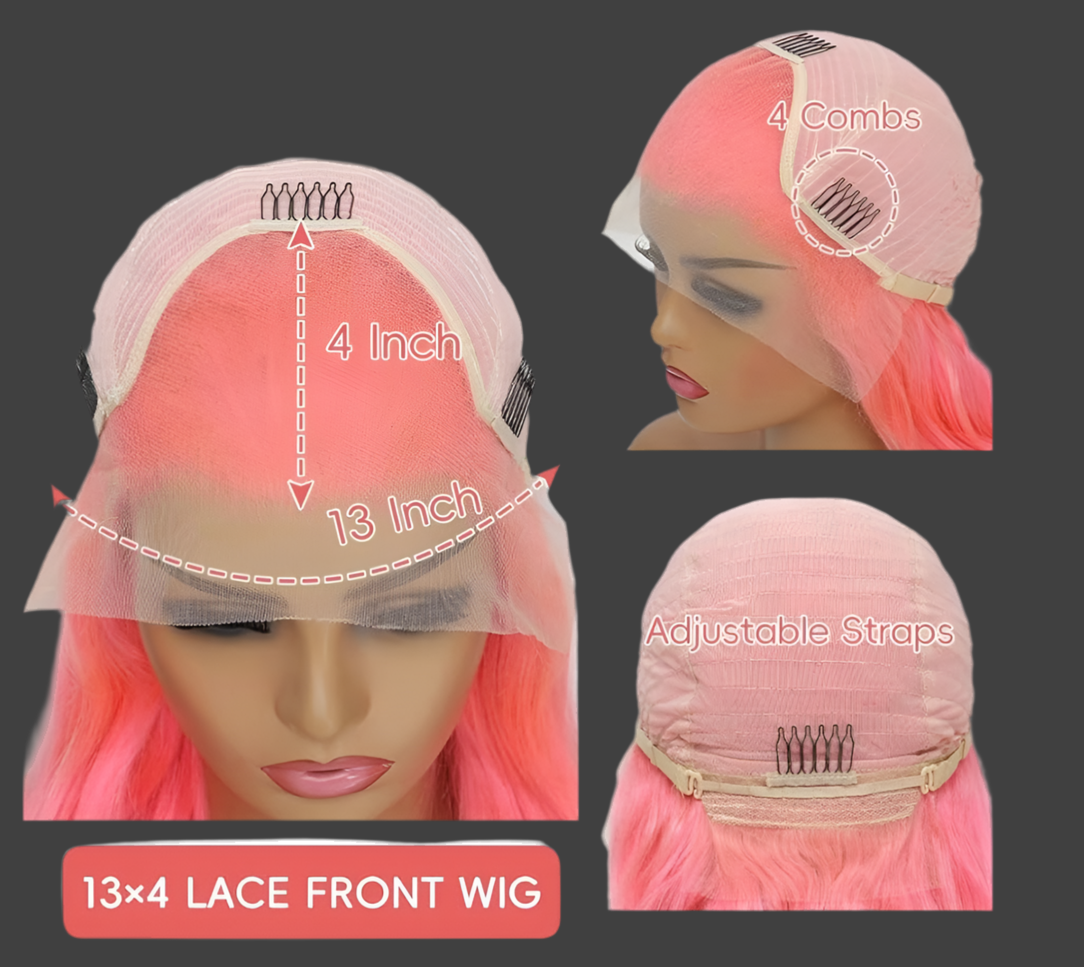 Luxe Premium Pink Paradise Body Wave Lace